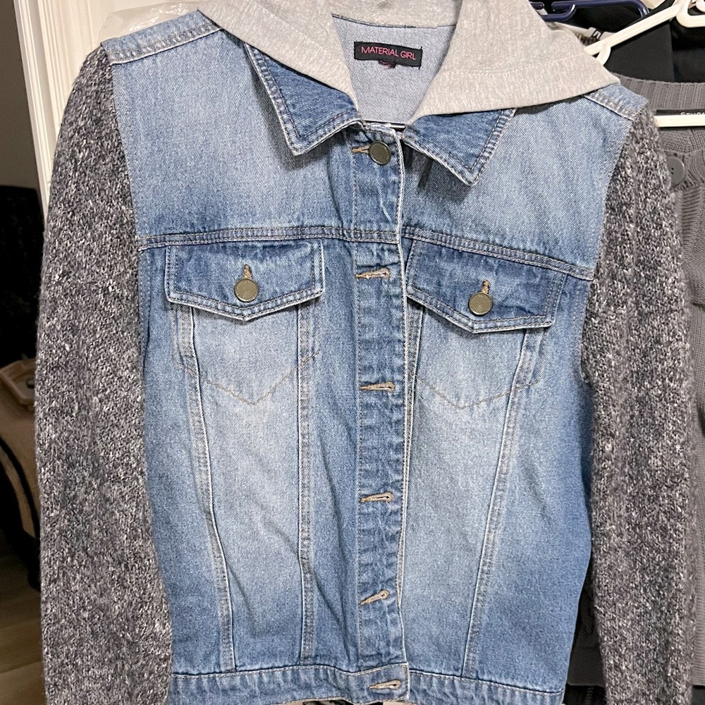 🛑Sold🛑Ladies all in one Denim/knit jacket - Picture 1 of 3